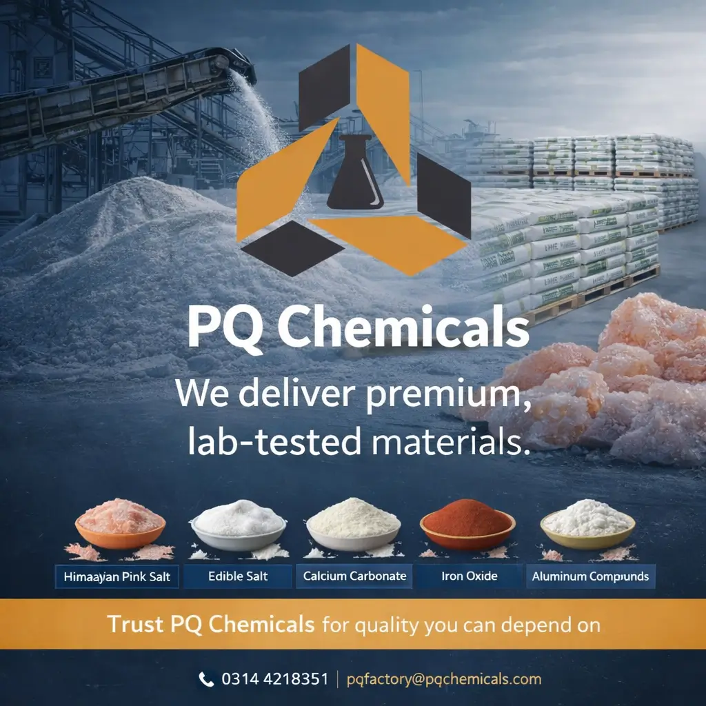 PQ Chemicals Lahore – Lab-tested salts & quality chemical supplier
