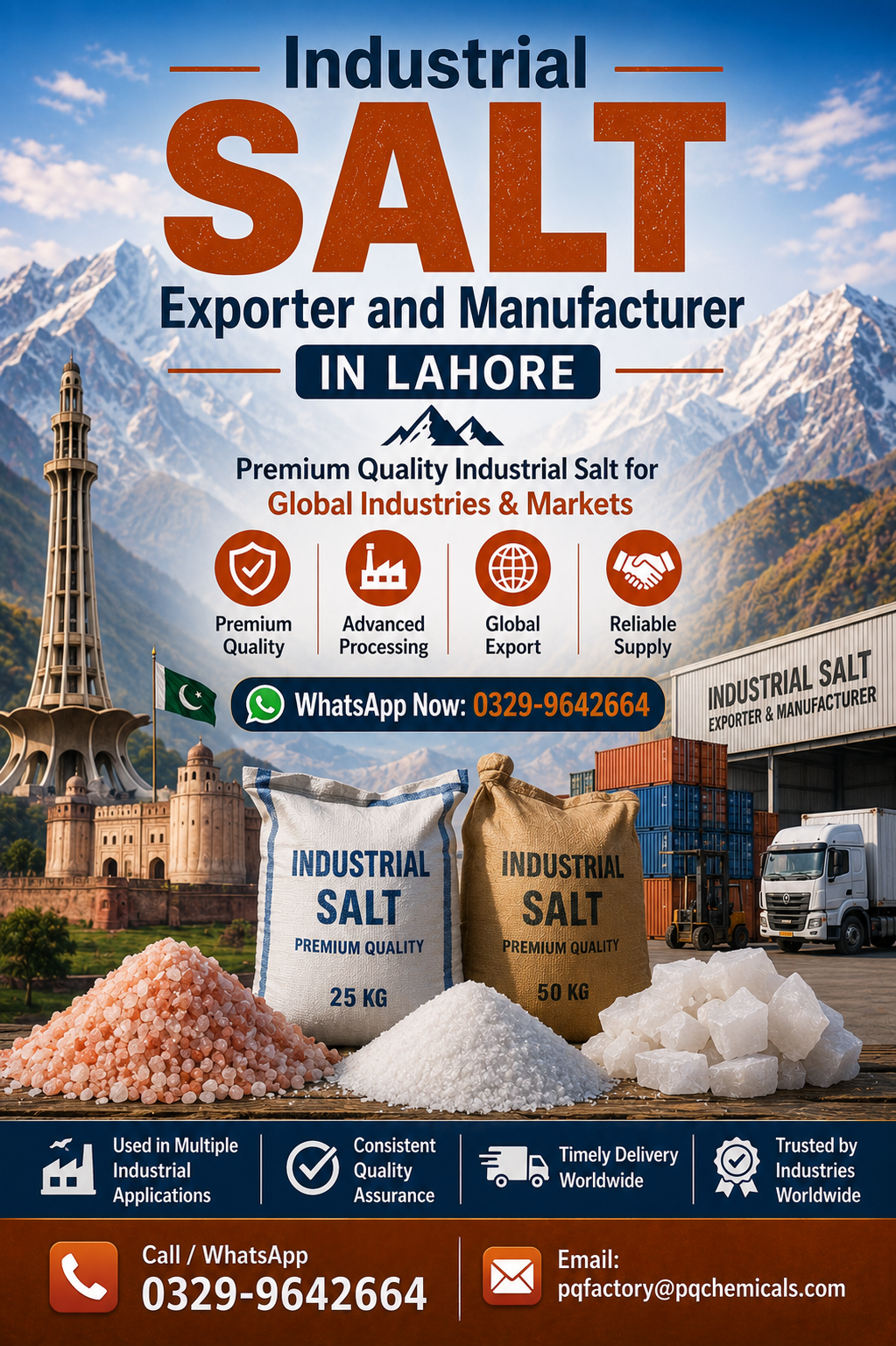Industrial Salt Exporter and Manufacturer in Lahore